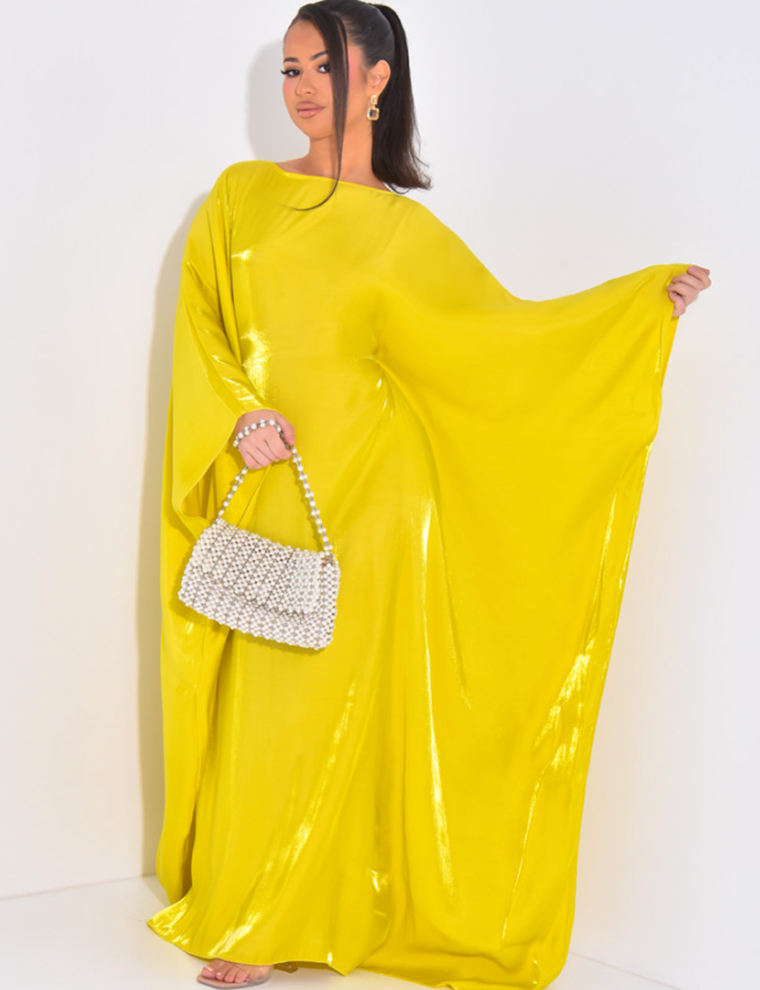 Abaya Satine Rym Yellow