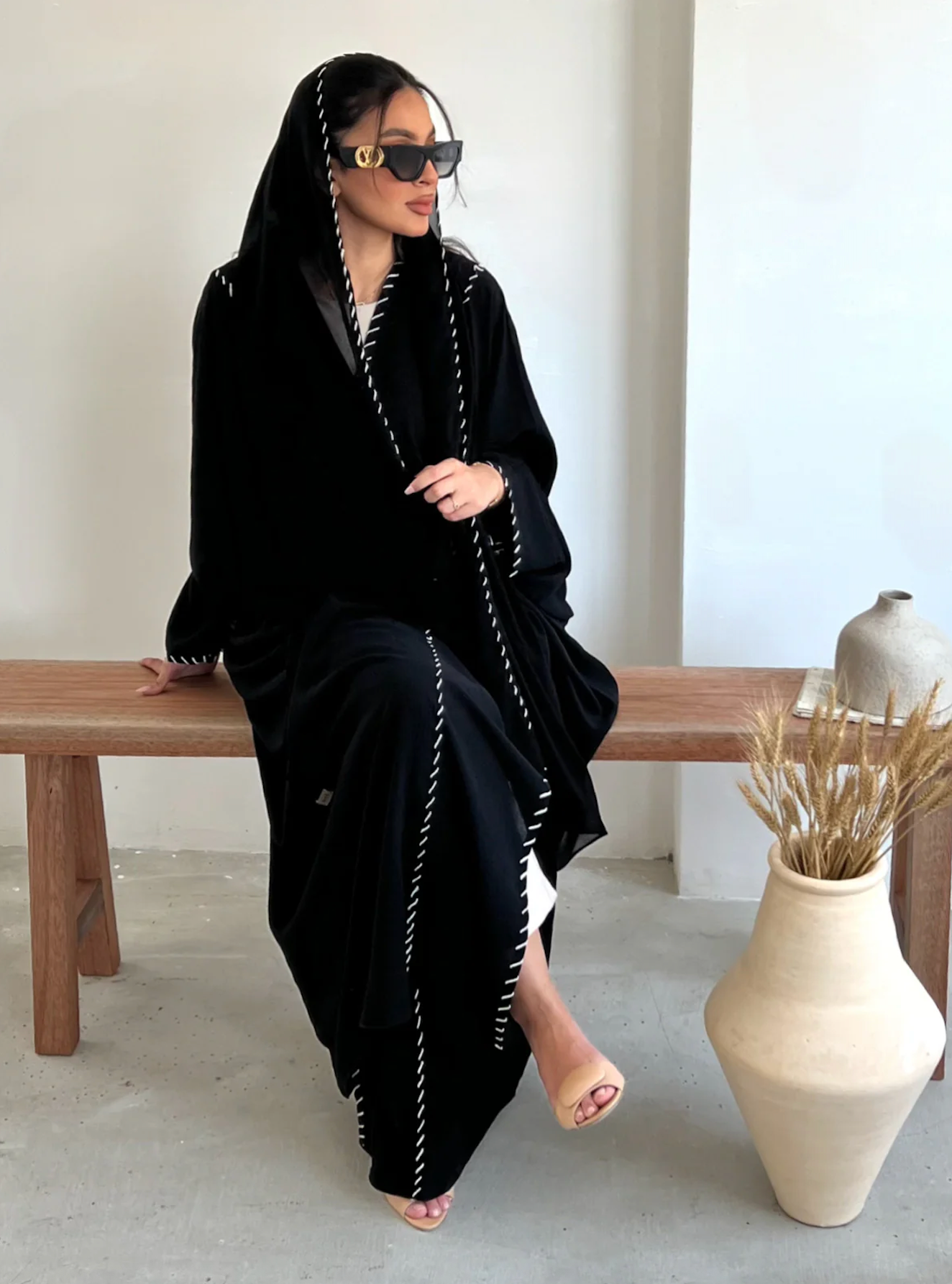 Abaya Kimono Melek with Scarf