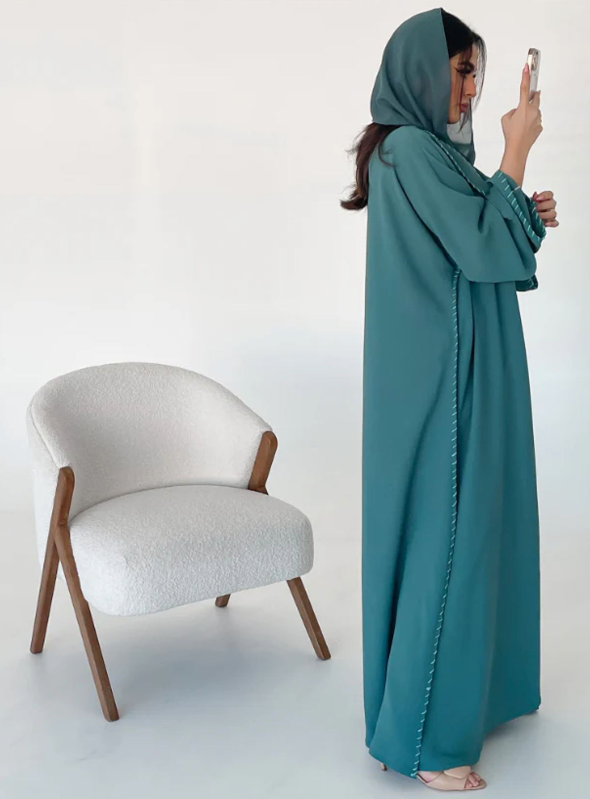 Abaya Kimono Melek with Scarf