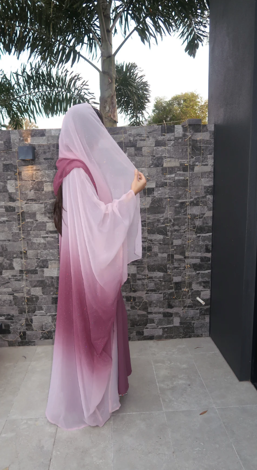 Kimono Abaya Shaïna with Scarf