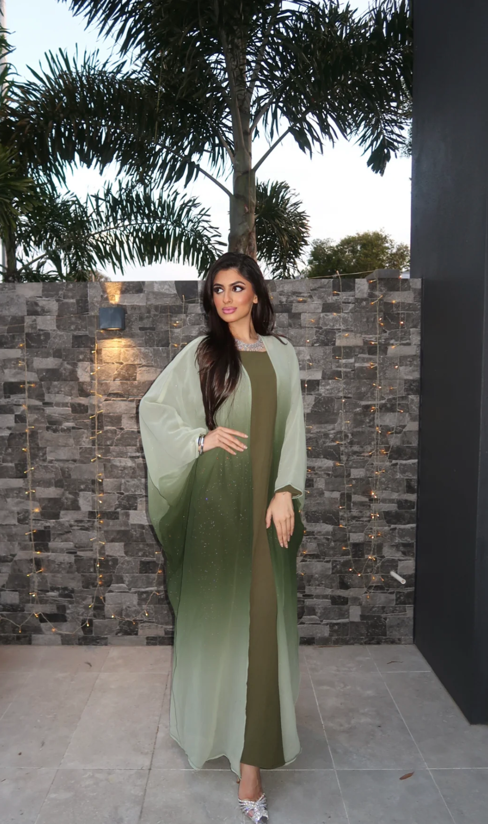 Kimono Abaya Shaïna with Scarf