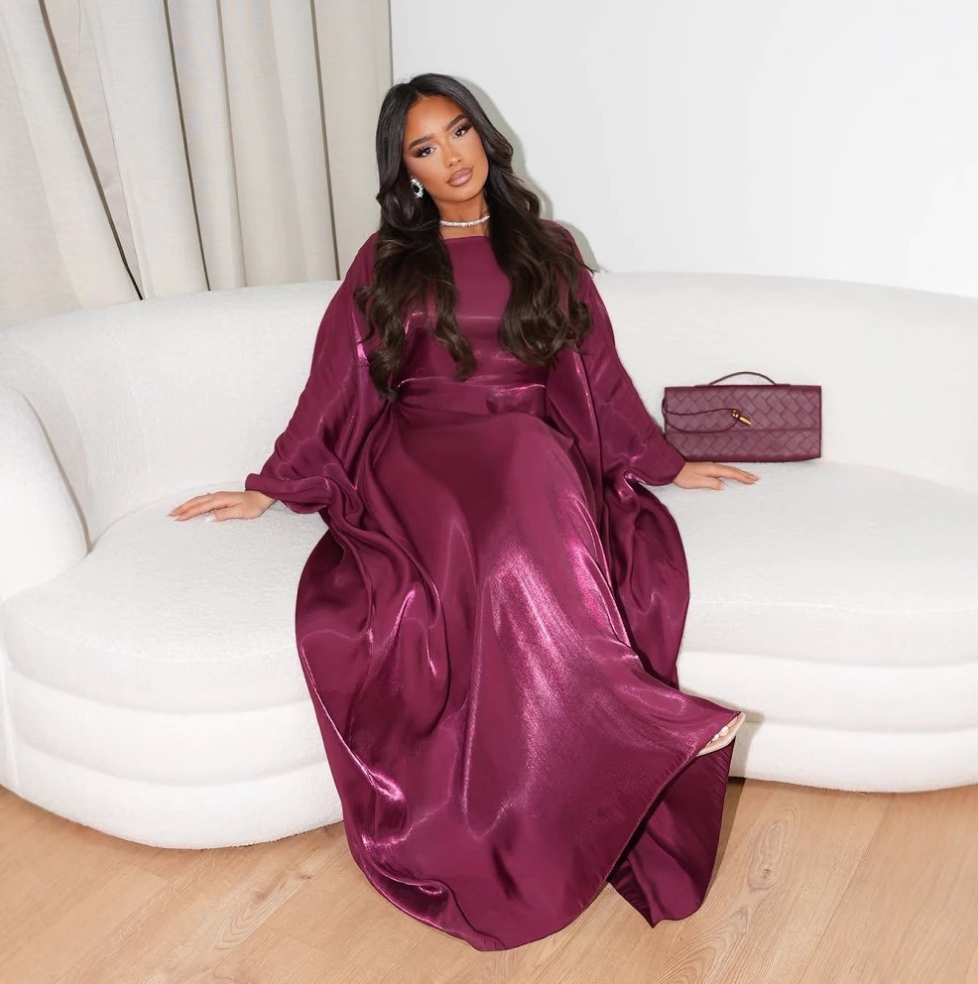 Abaya Satine Rym Wine