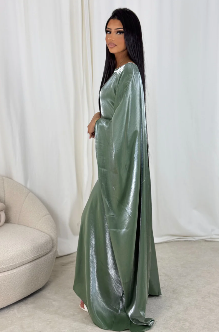 Abaya Satine Rym Green