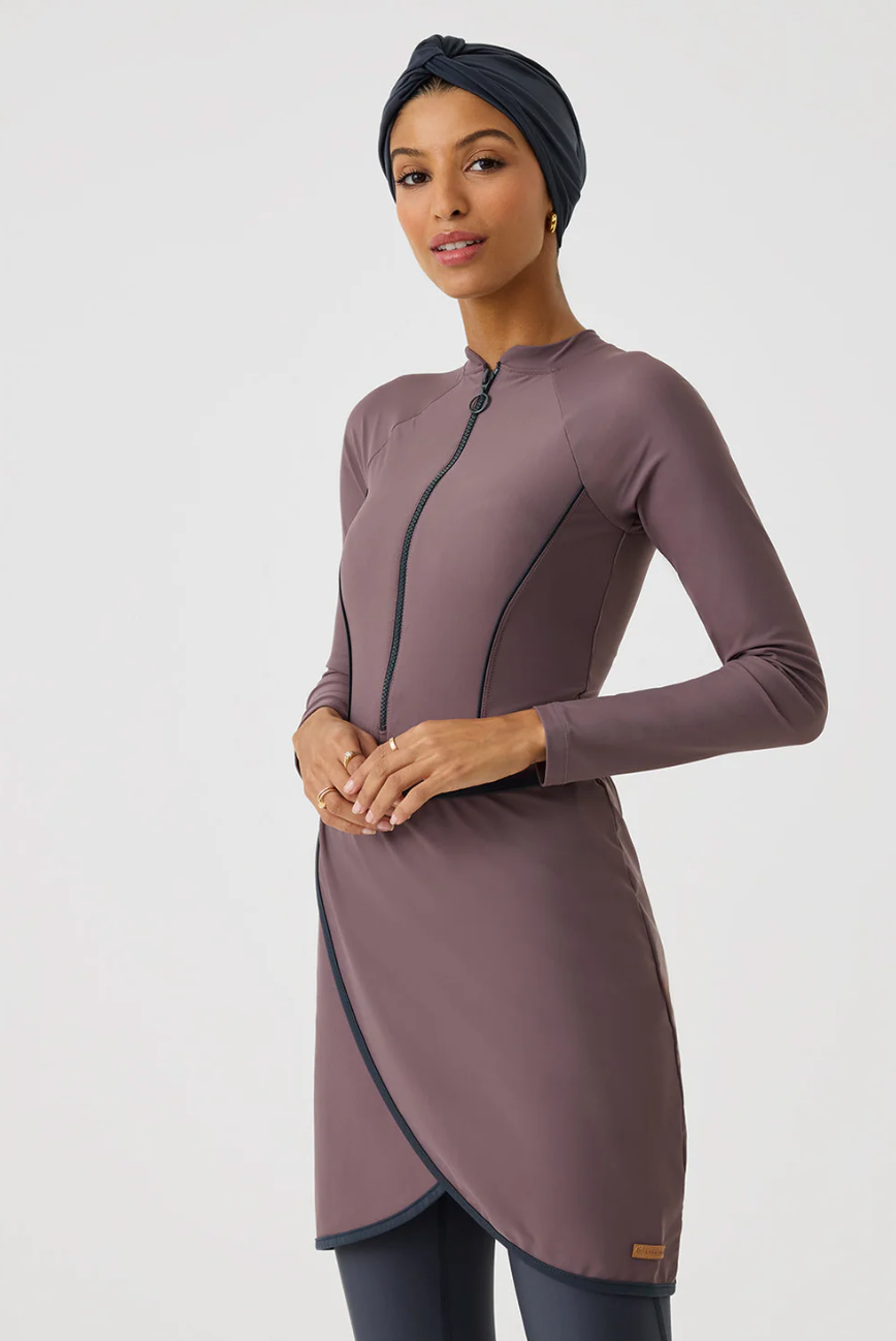 Zuleykha Burkini Purple – Elegant Modest Swimwear 3 Piece
