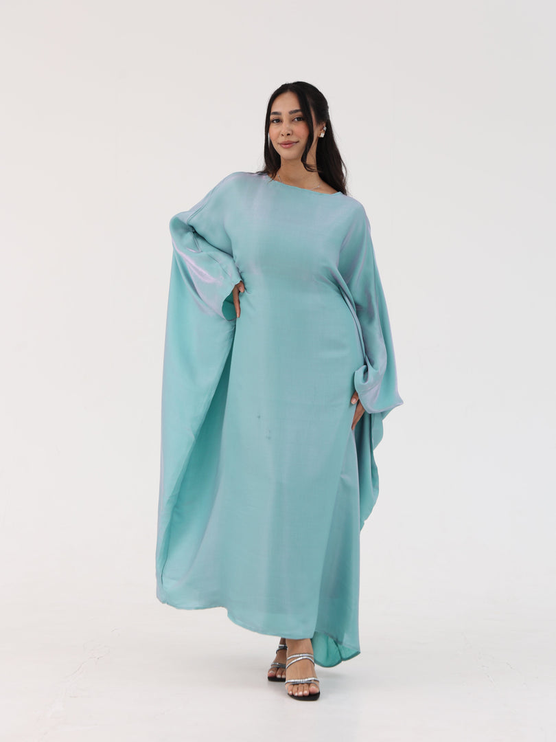 Abaya Satine Rym Blue Lagoon
