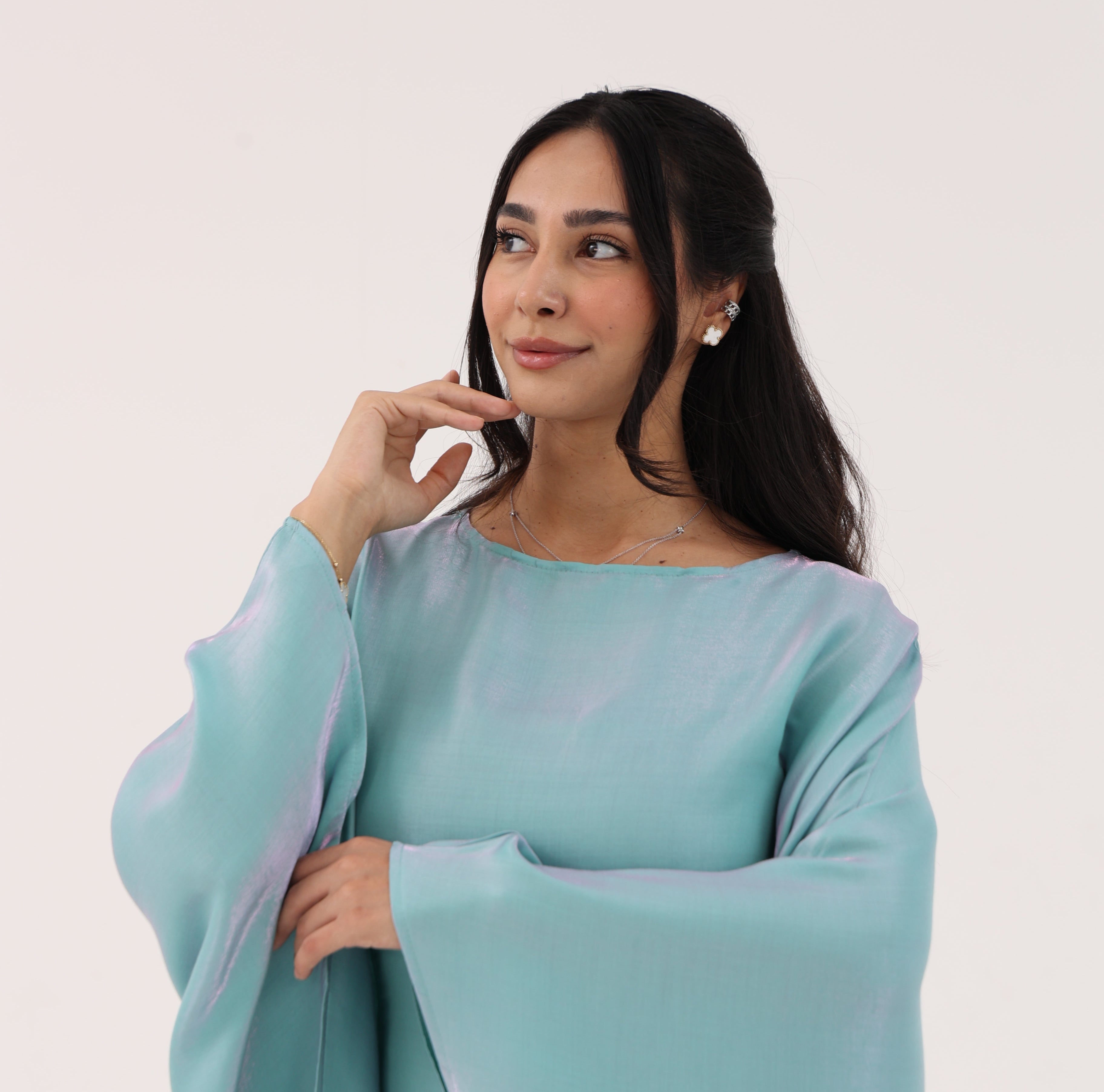Abaya Satine Rym Blue