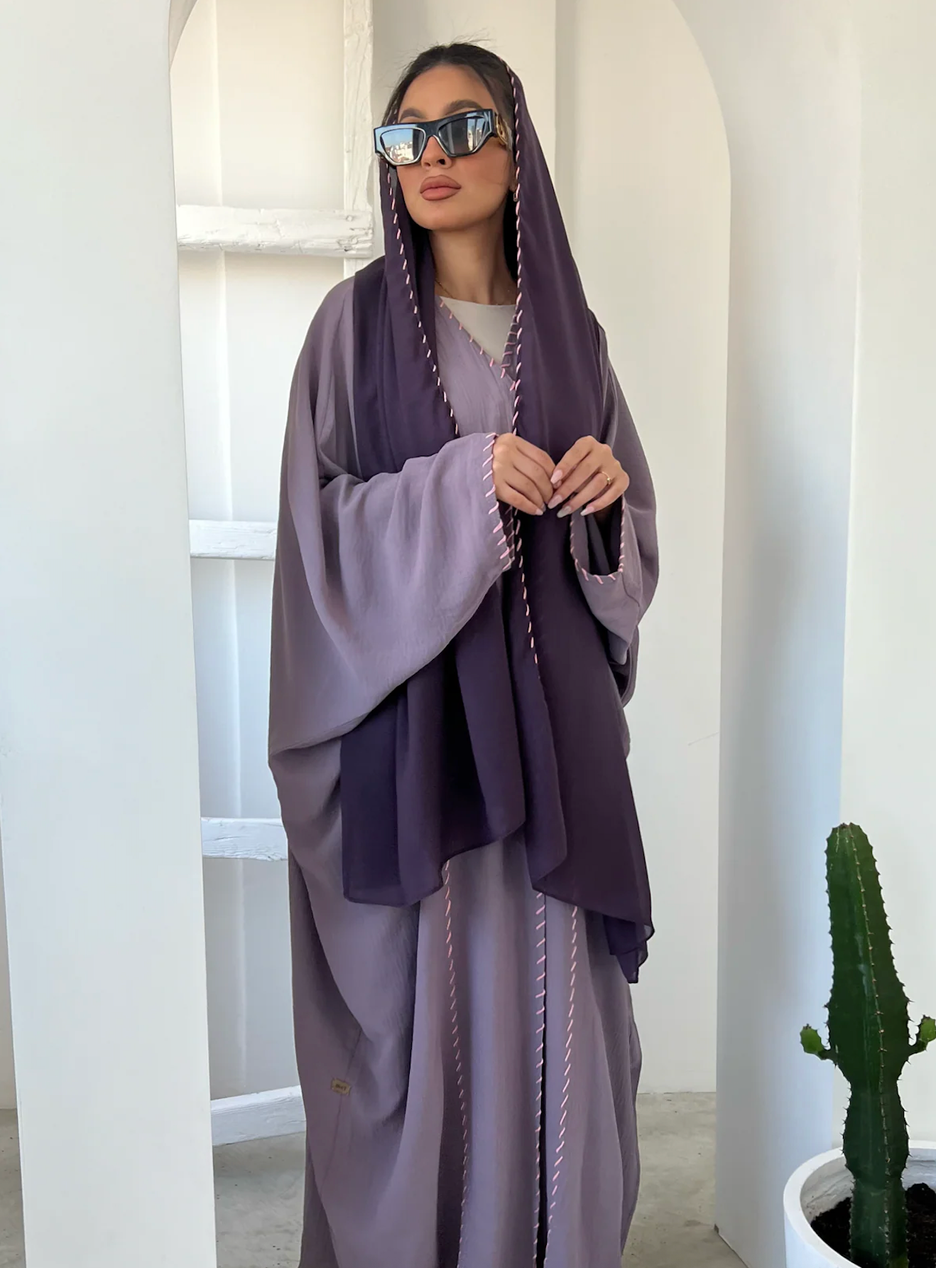 Abaya Kimono Melek with Scarf