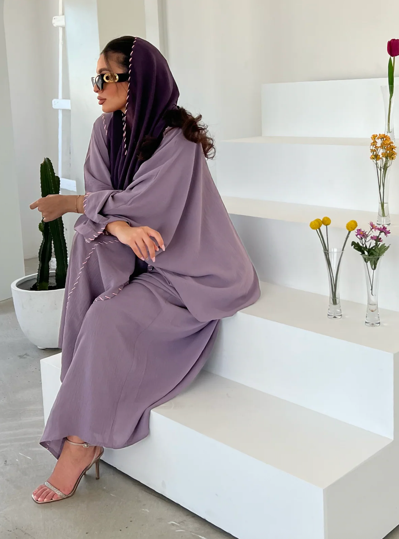 Abaya Kimono Melek with Scarf