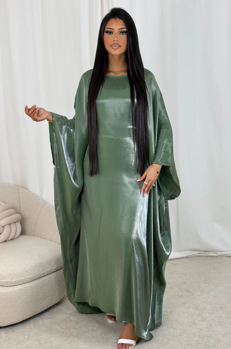 Abaya Satine Rym Green