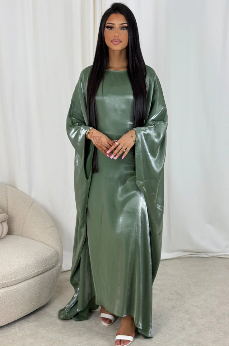 Abaya Satine Rym Green