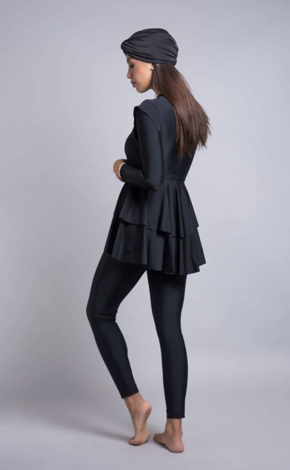 Zayna Burkini Black – Elegant Modest Swimwear 3 Piece