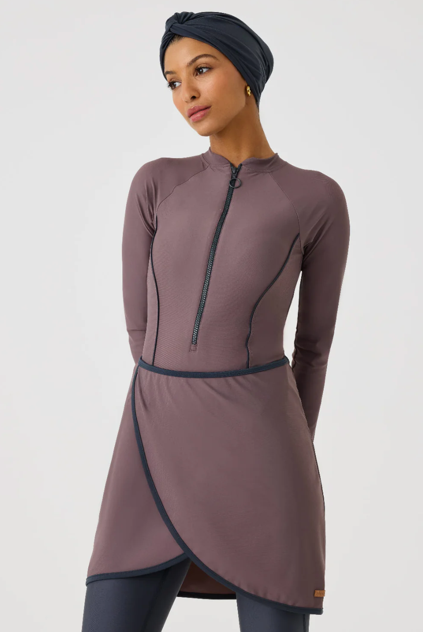 Zuleykha Burkini Purple – Elegant Modest Swimwear 3 Piece